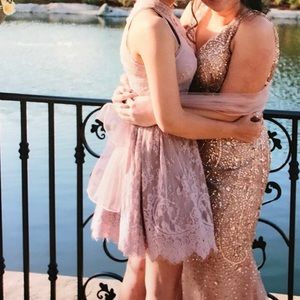 lace mini dress;worn once!